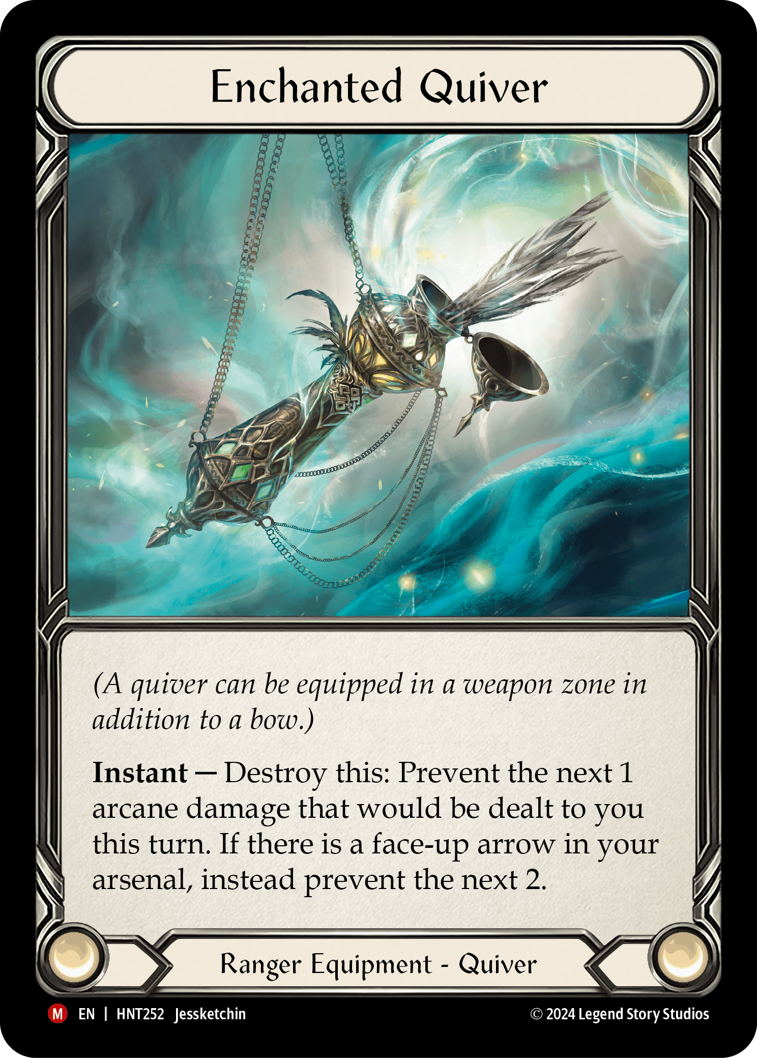 Enchanted Quiver — The Hunted Flesh and Blood card by jessketchin