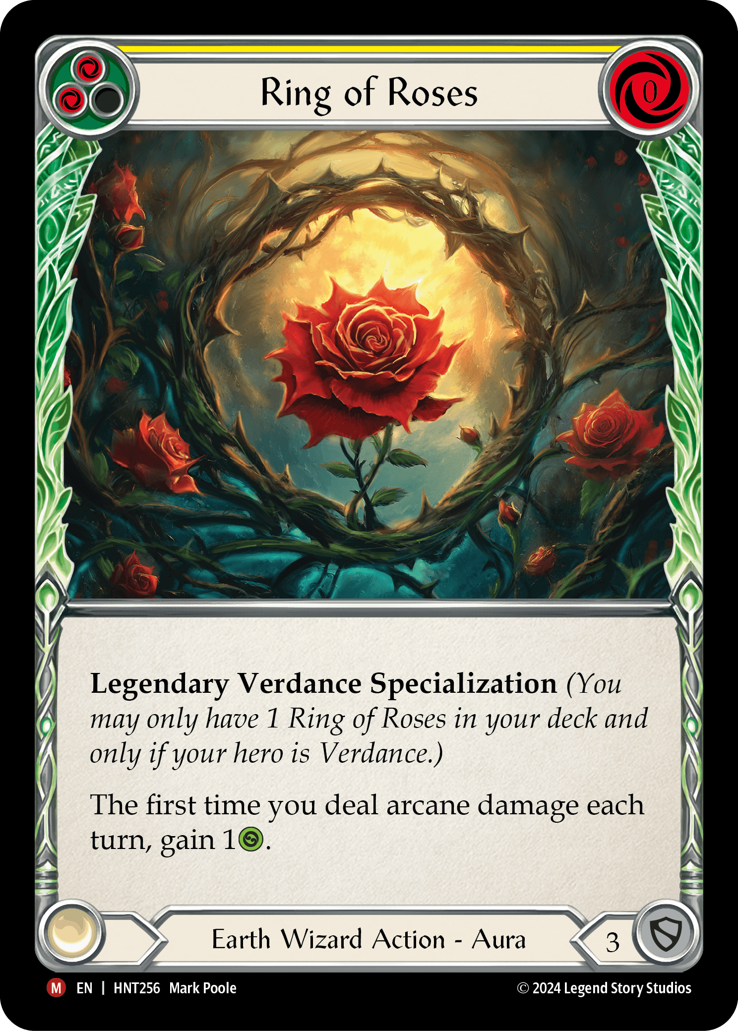 Ring of Roses — The Hunted Flesh and Blood card by Mark Poole