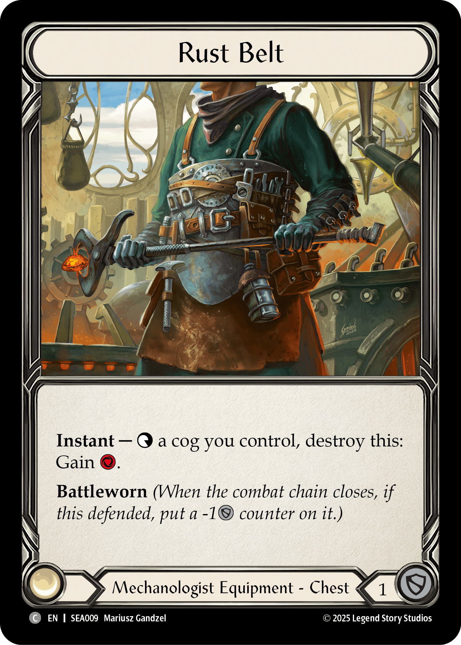 Rust Belt (Treasure) — High Seas Flesh and Blood card by Mariusz Gandzel