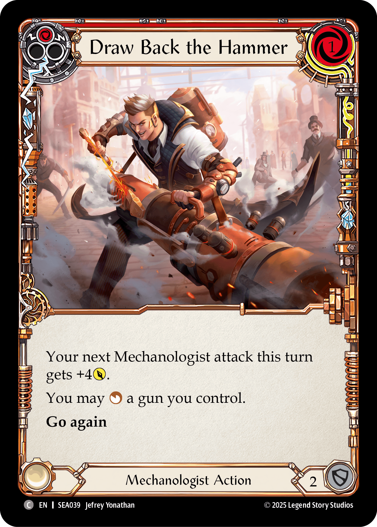 Draw Back the Hammer — High Seas Flesh and Blood card by Jefrey Yonathan