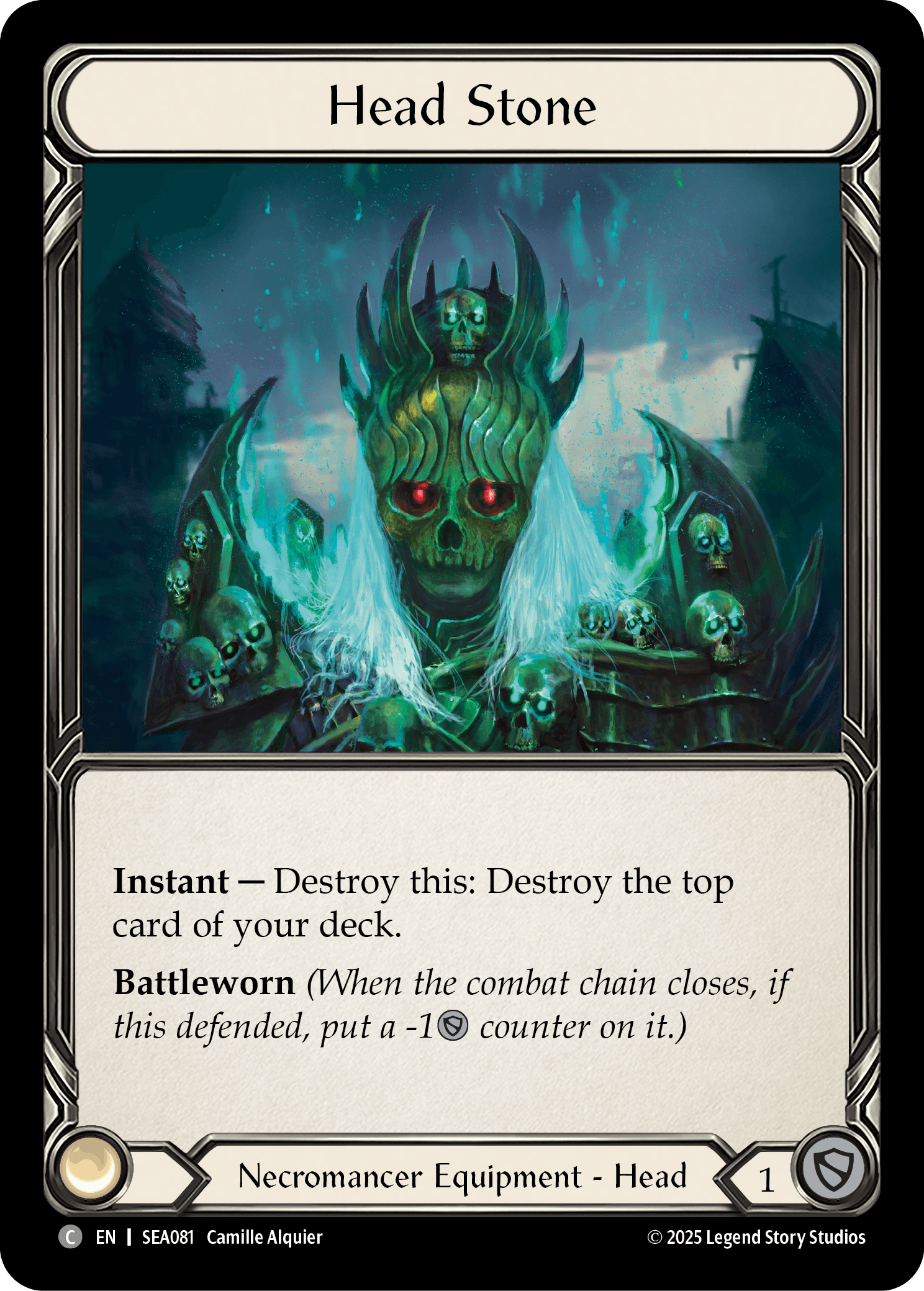 Head Stone (Treasure) — High Seas Flesh and Blood card by Camille Alquier