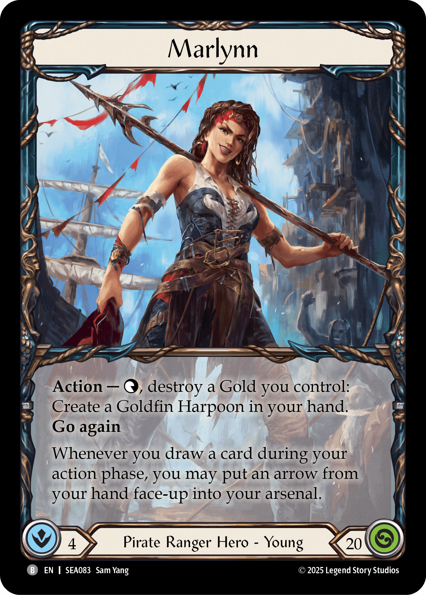 Marlynn (Marvel) — High Seas Flesh and Blood card by Sam Yang