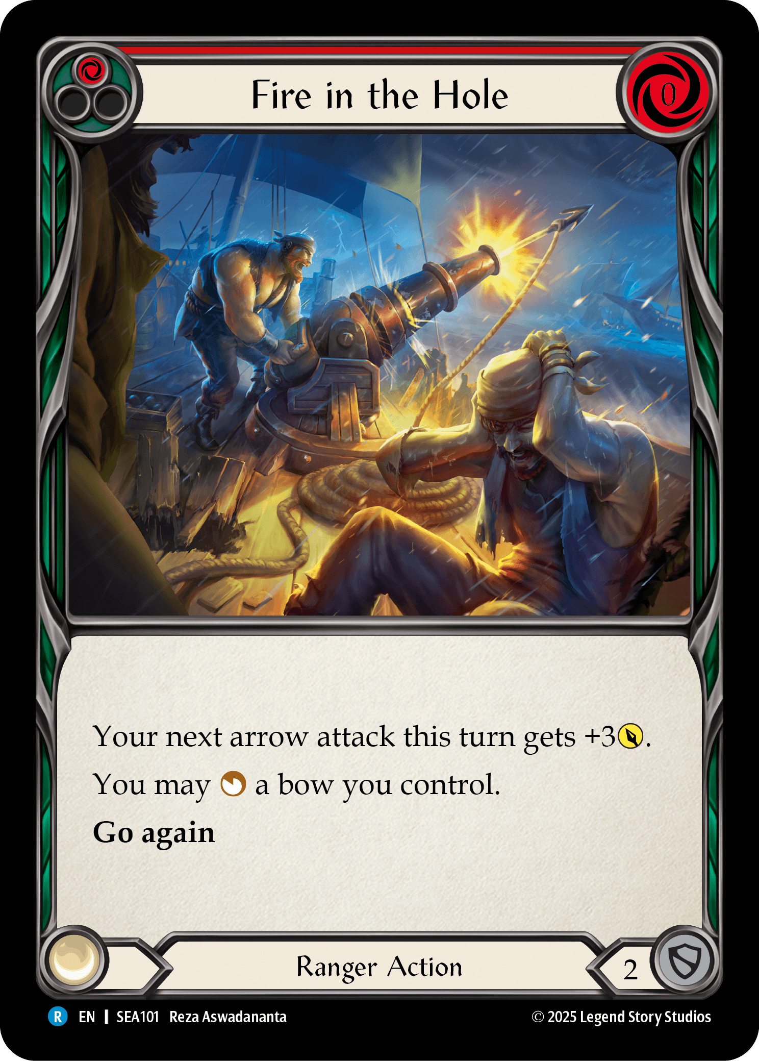 Fire in the Hole — High Seas Flesh and Blood card by Reza Aswadananta