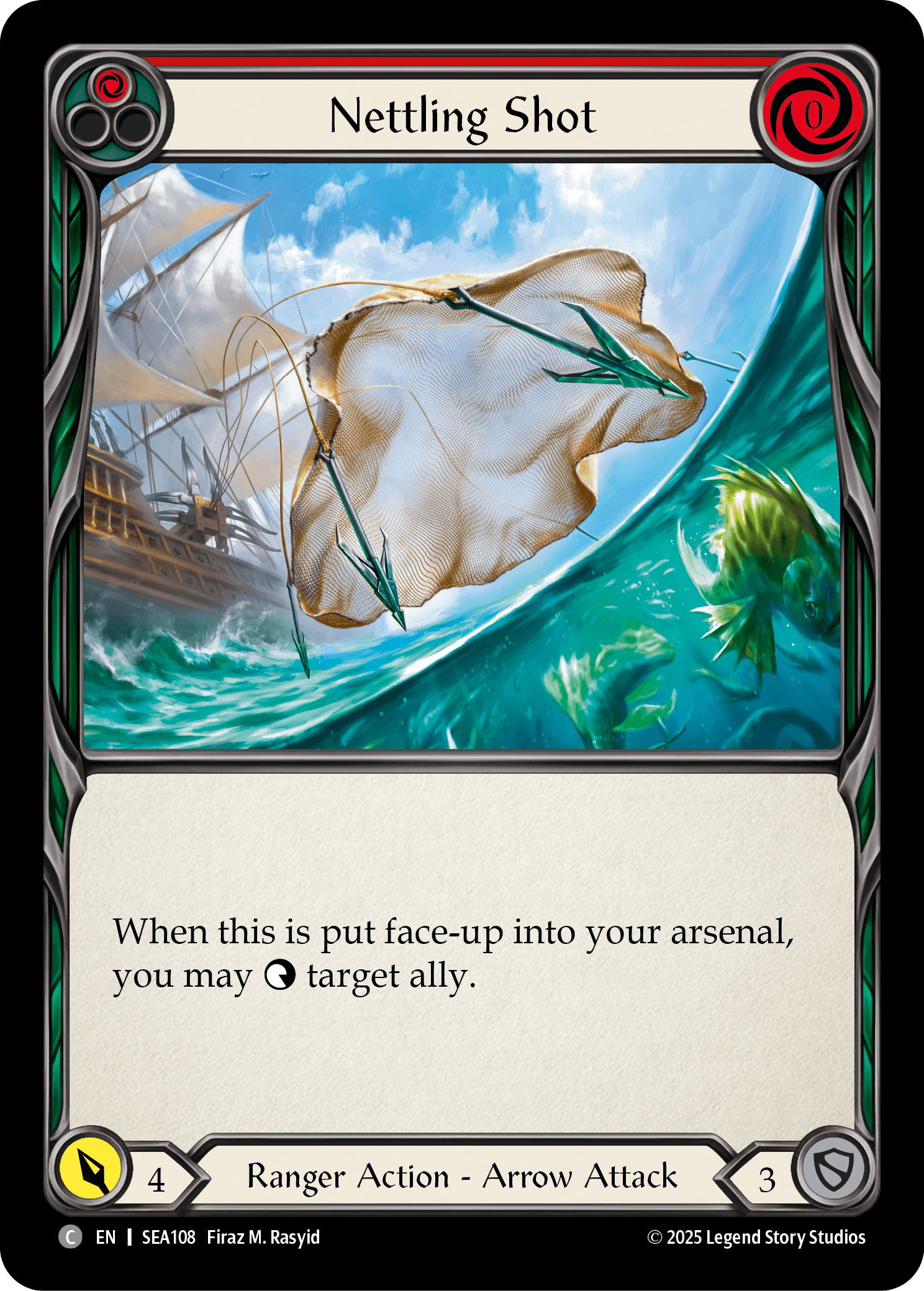 Nettling Shot — High Seas Flesh and Blood card by Widya Wang