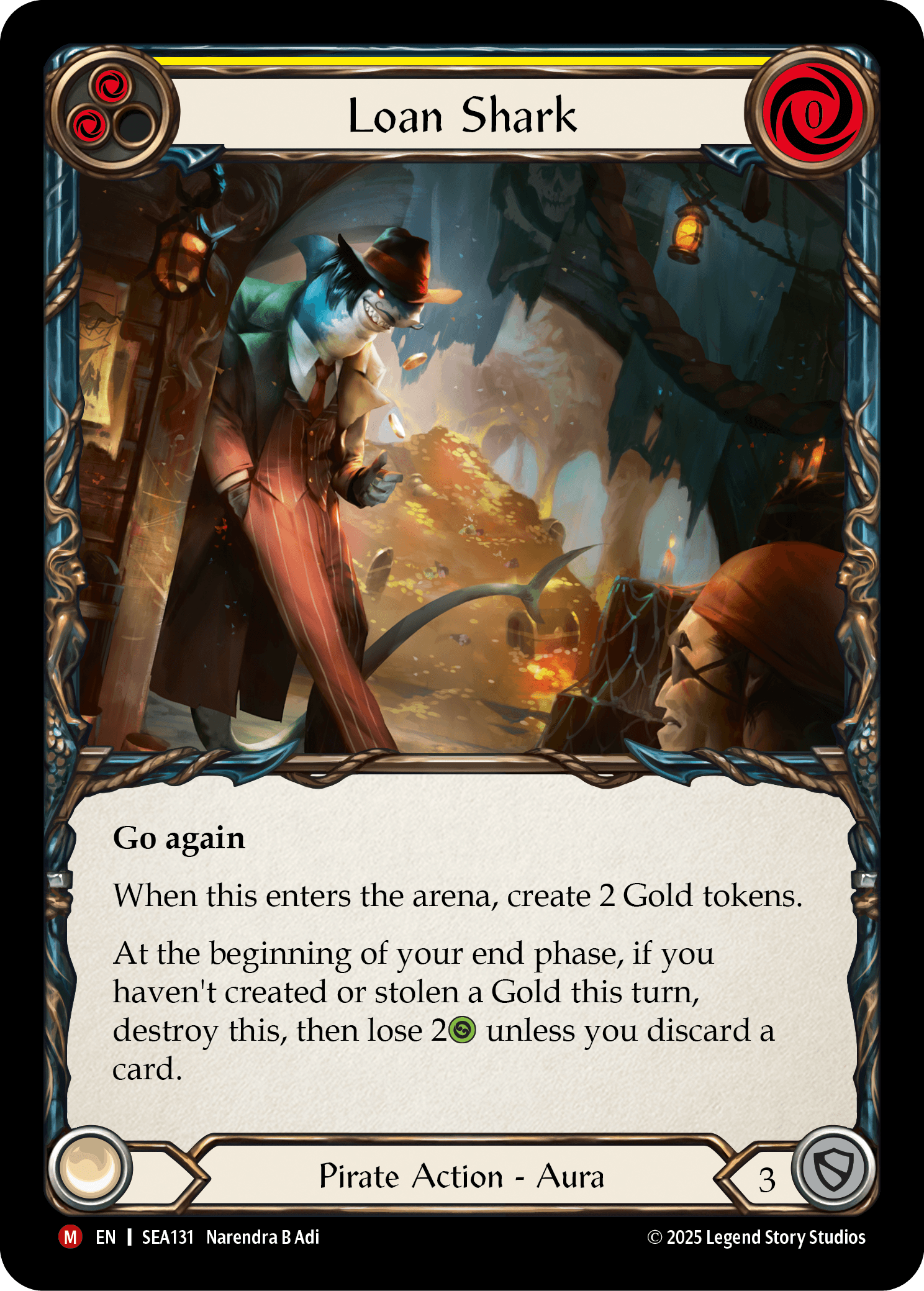 Loan Shark (Treasure) — High Seas Flesh and Blood card by Narendra B Adi