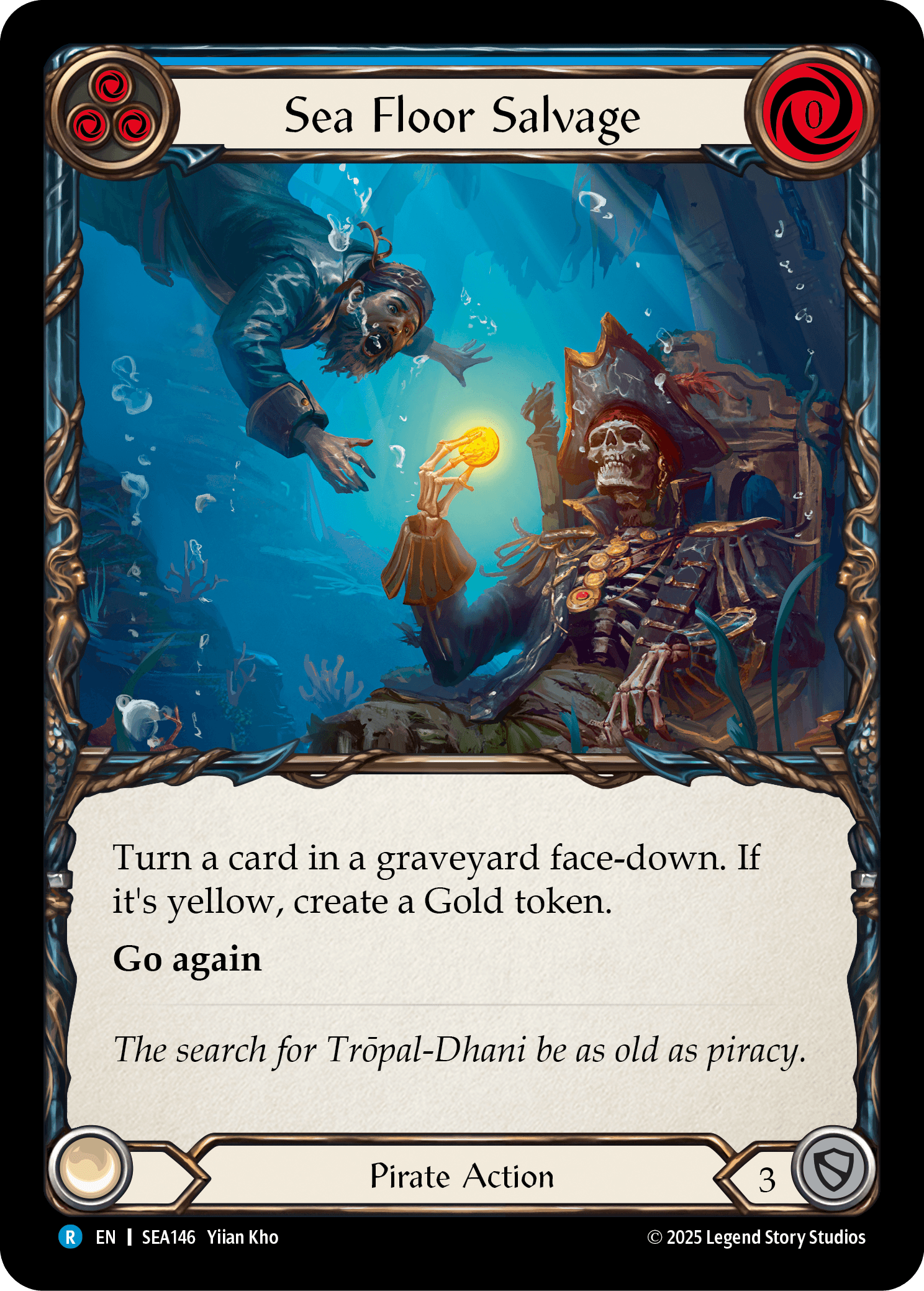 Sea Floor Salvage (Treasure) — High Seas Flesh and Blood card by Yiian Kho