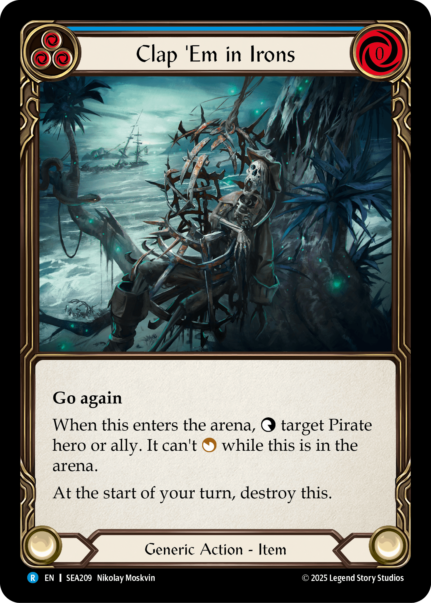 Clap 'Em in Irons — High Seas Flesh and Blood card by Nikolay Moskvin