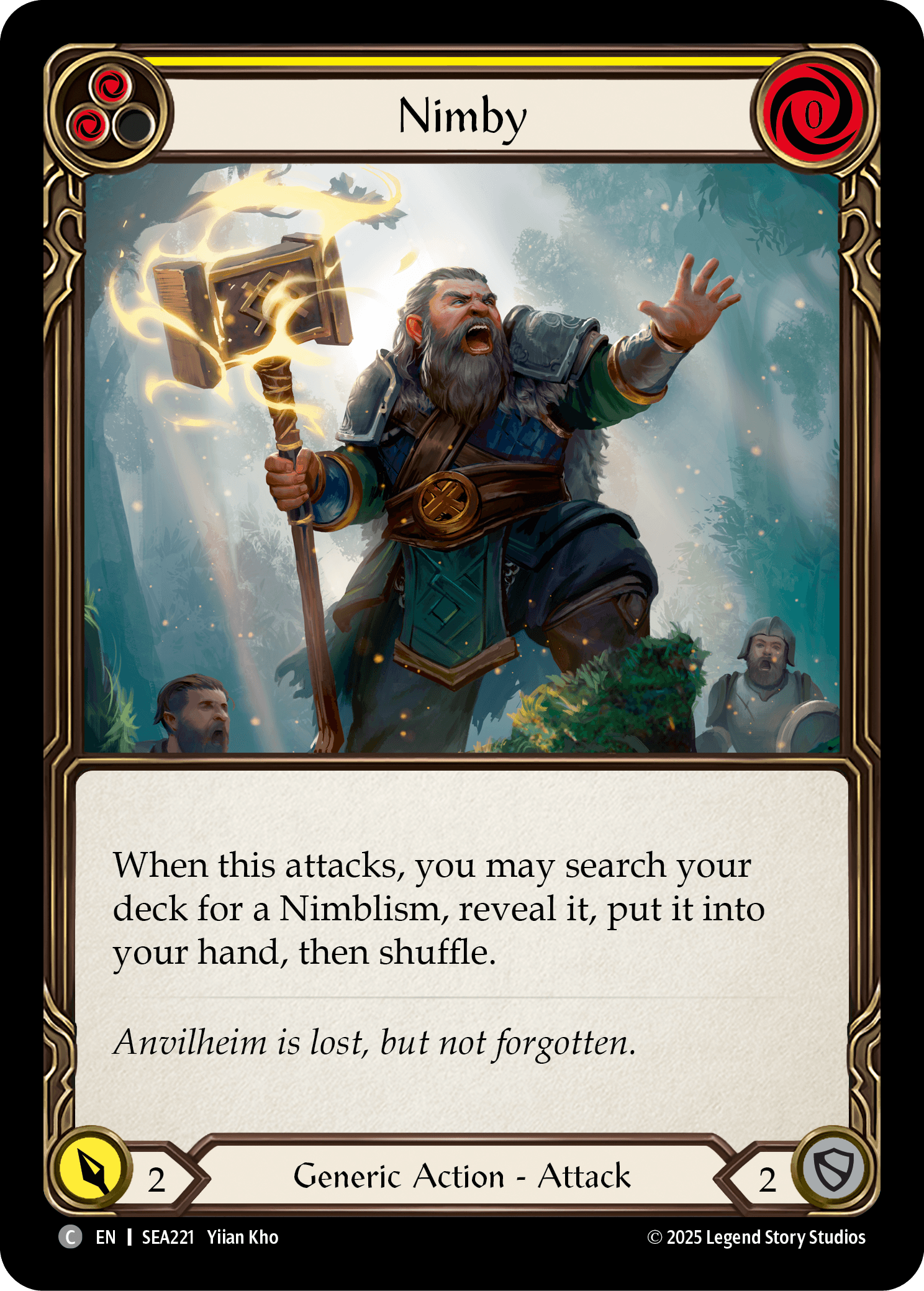 Nimby (Yellow) — High Seas Flesh and Blood card by Ylian Kho