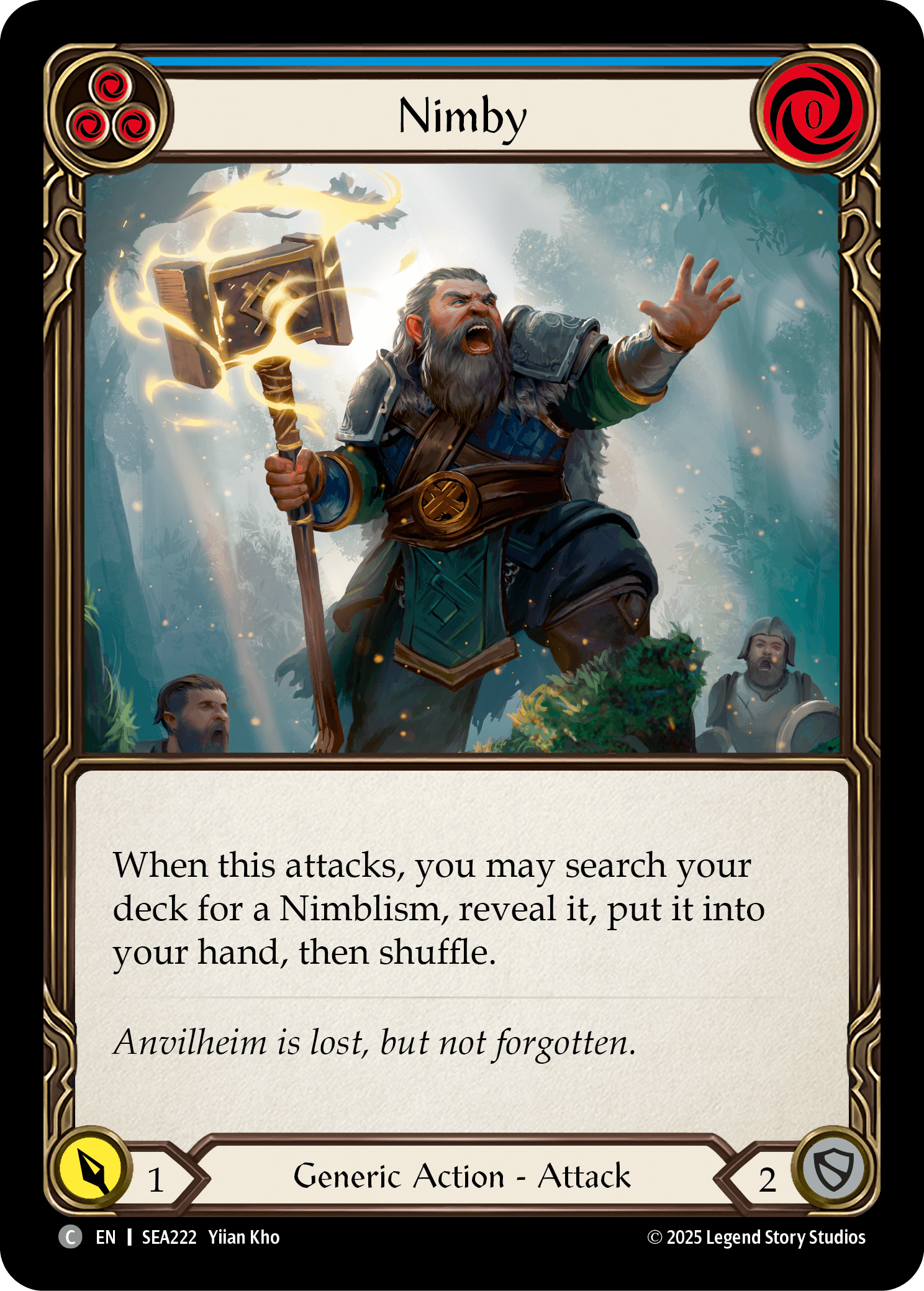 Nimby (Blue) — High Seas Flesh and Blood card by Yilian Kho