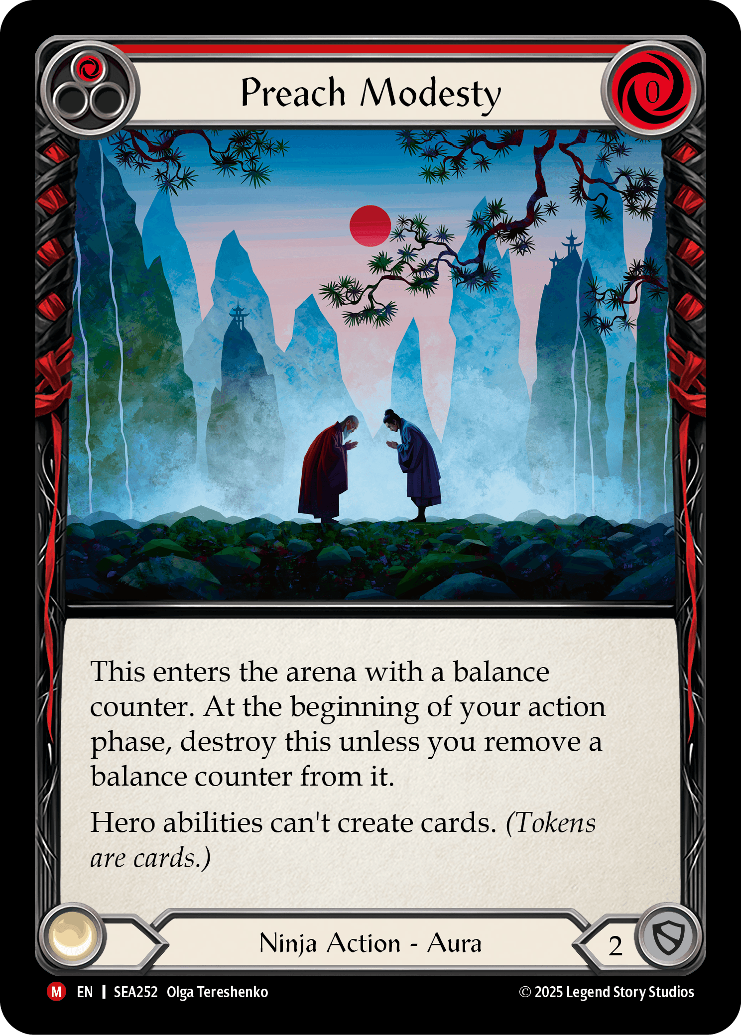 Preach Modesty — High Seas Flesh and Blood card by Olga Tereshenko