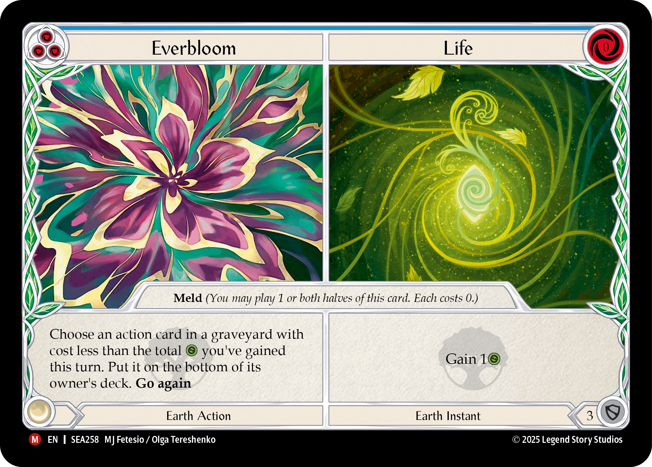 Everbloom // Life — High Seas Flesh and Blood card by MJ Fetesio