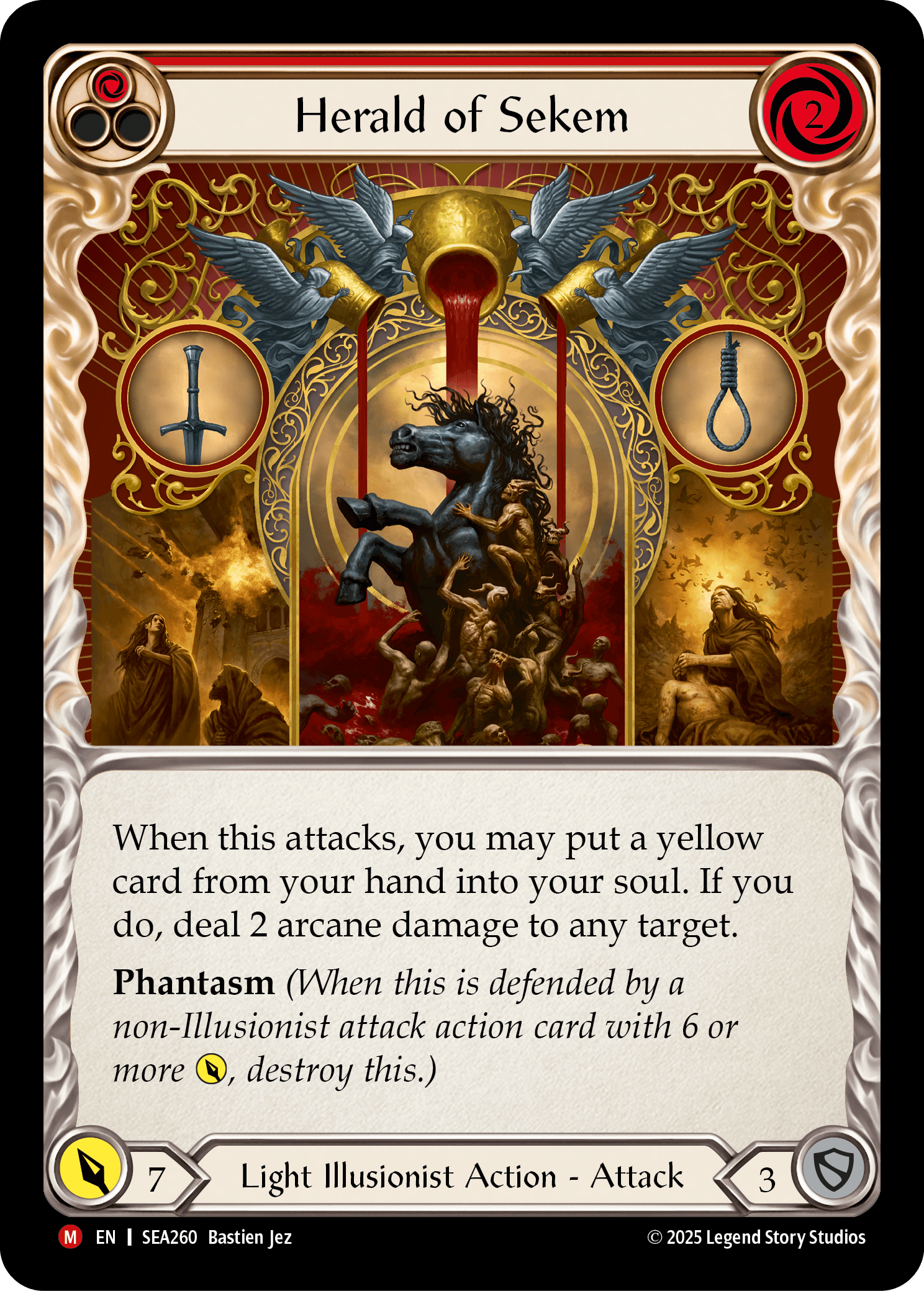 Herald of Sekem — High Seas Flesh and Blood card by Bastien Jez