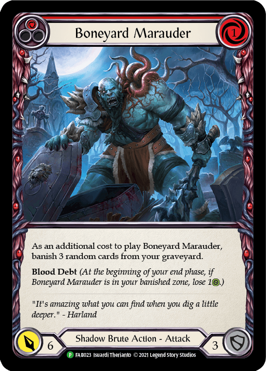 Boneyard Marauder (Red) - FAB023 — Flesh and Blood: Promo Cards Flesh and Blood card by Isuardi Therianto