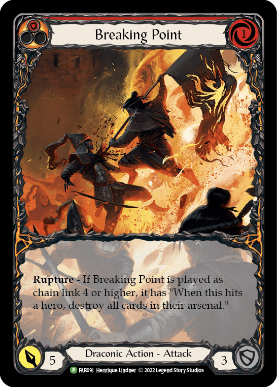 Breaking Point (Extended Art) - FAB091 — Flesh and Blood: Promo Cards