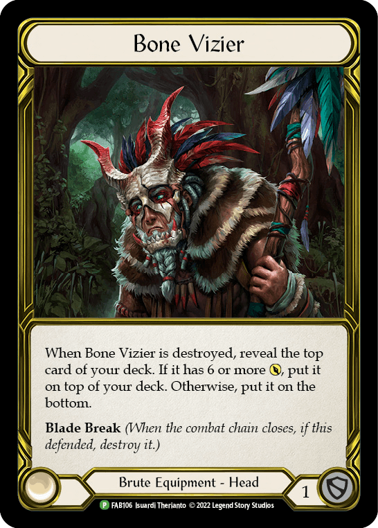 Bone Vizier (Golden) - FAB106 — Flesh and Blood: Promo Cards