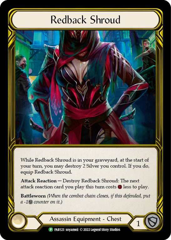 Redback Shroud — Outsiders Flesh and Blood card by soyameii