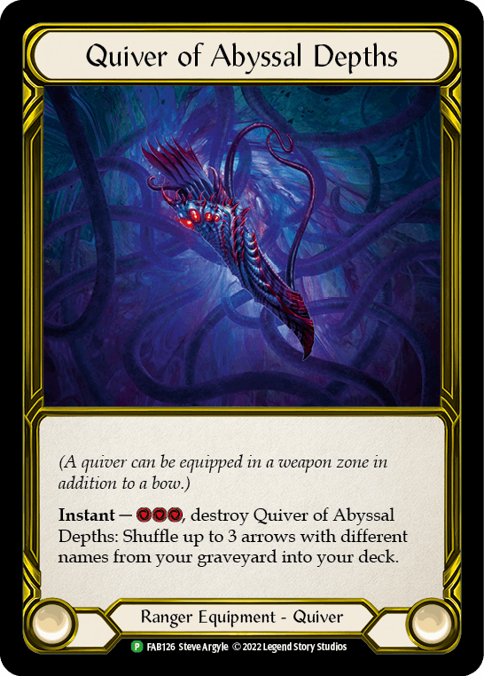 Quiver of Abyssal Depths — Outsiders Flesh and Blood card by Steve Argyle