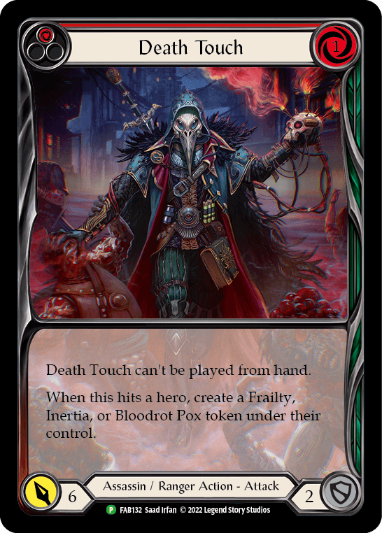 Death Touch (Red) - FAB132 — Flesh and Blood: Promo Cards