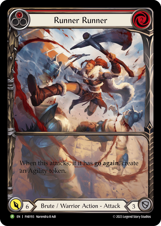 Runner Runner - FAB193 — Flesh and Blood: Promo Cards Flesh and Blood card by Narendra B Adi