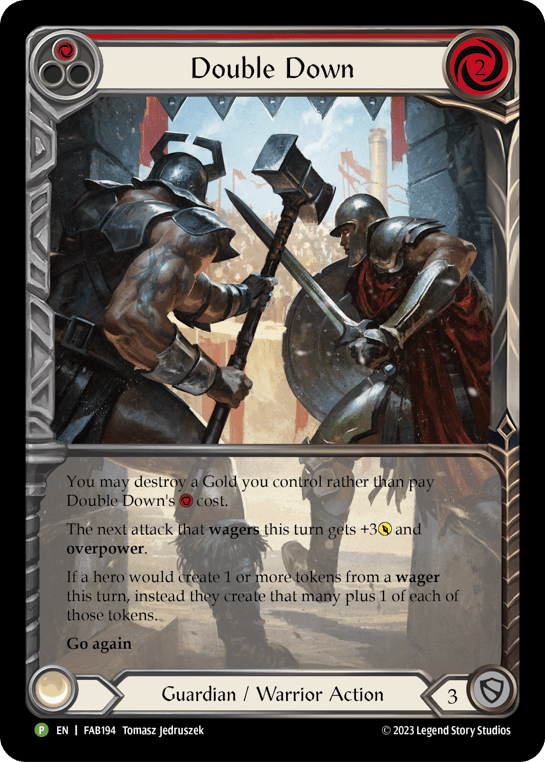 Double Down - FAB194 — Flesh and Blood: Promo Cards Flesh and Blood card by Tomasz Jedruszek