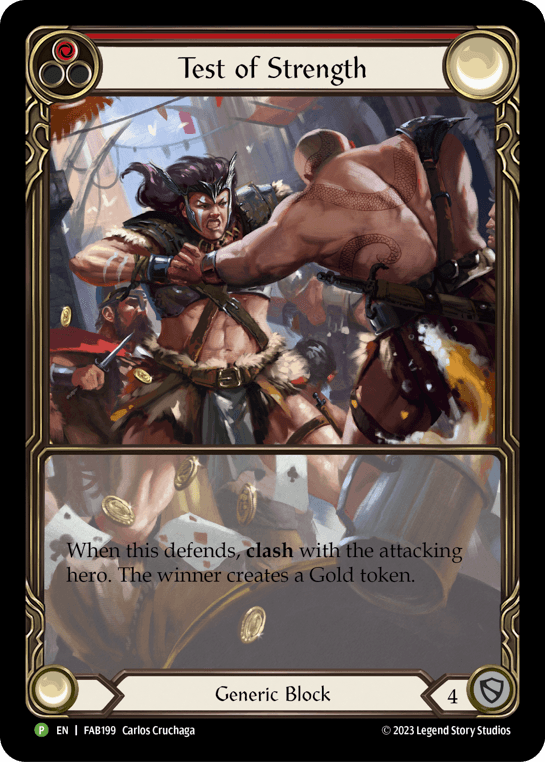 Test of Strength - FAB199 — Flesh and Blood: Promo Cards Flesh and Blood card by Carlos Cruchaga