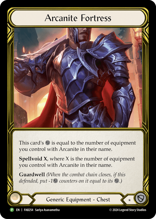 Arcanite Fortress — Rosetta Flesh and Blood card by Sariya Asavametha