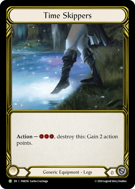 Time Skippers — Mastery Pack Guardian Flesh and Blood card by Gabriel Ostarhild