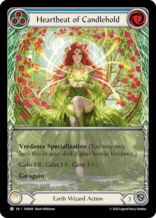 Heartbeat of Candlehold (Extended Art) - FAB269 — Flesh and Blood: Promo Cards