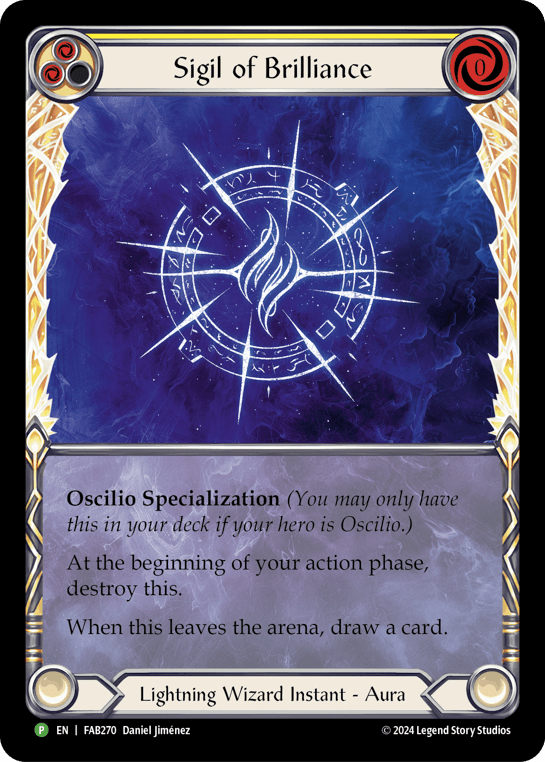 Sigil of Brilliance (Extended Art) - FAB270 — Flesh and Blood: Promo Cards