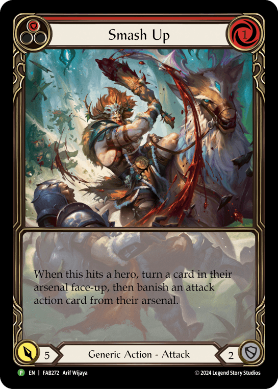 Smash Up (Extended Art) - FAB272 — Flesh and Blood: Promo Cards Flesh and Blood card by Arif Wijaya