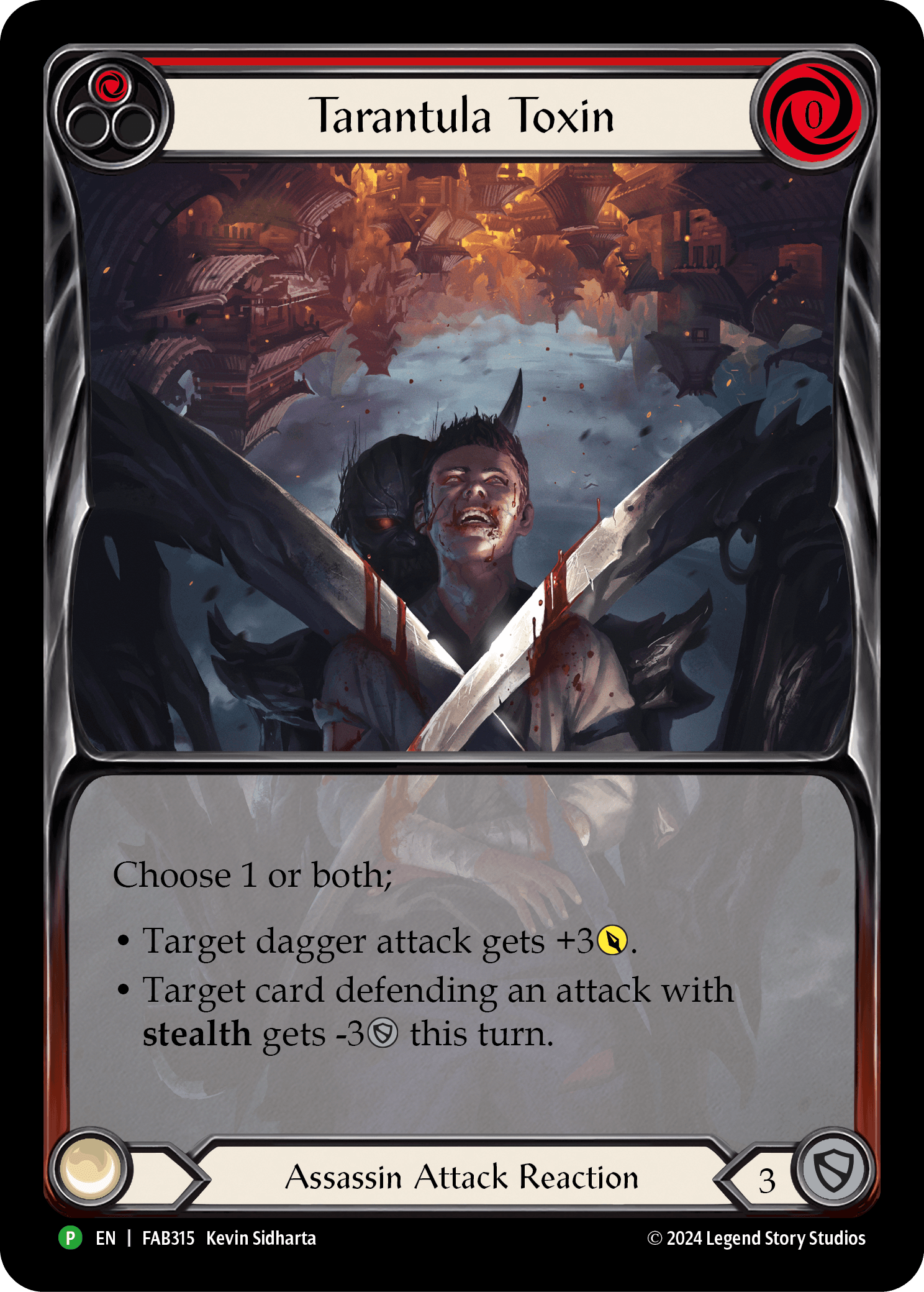 Tarantula Toxin - FAB315 — Flesh and Blood: Promo Cards Flesh and Blood card by Kevin Sidharta