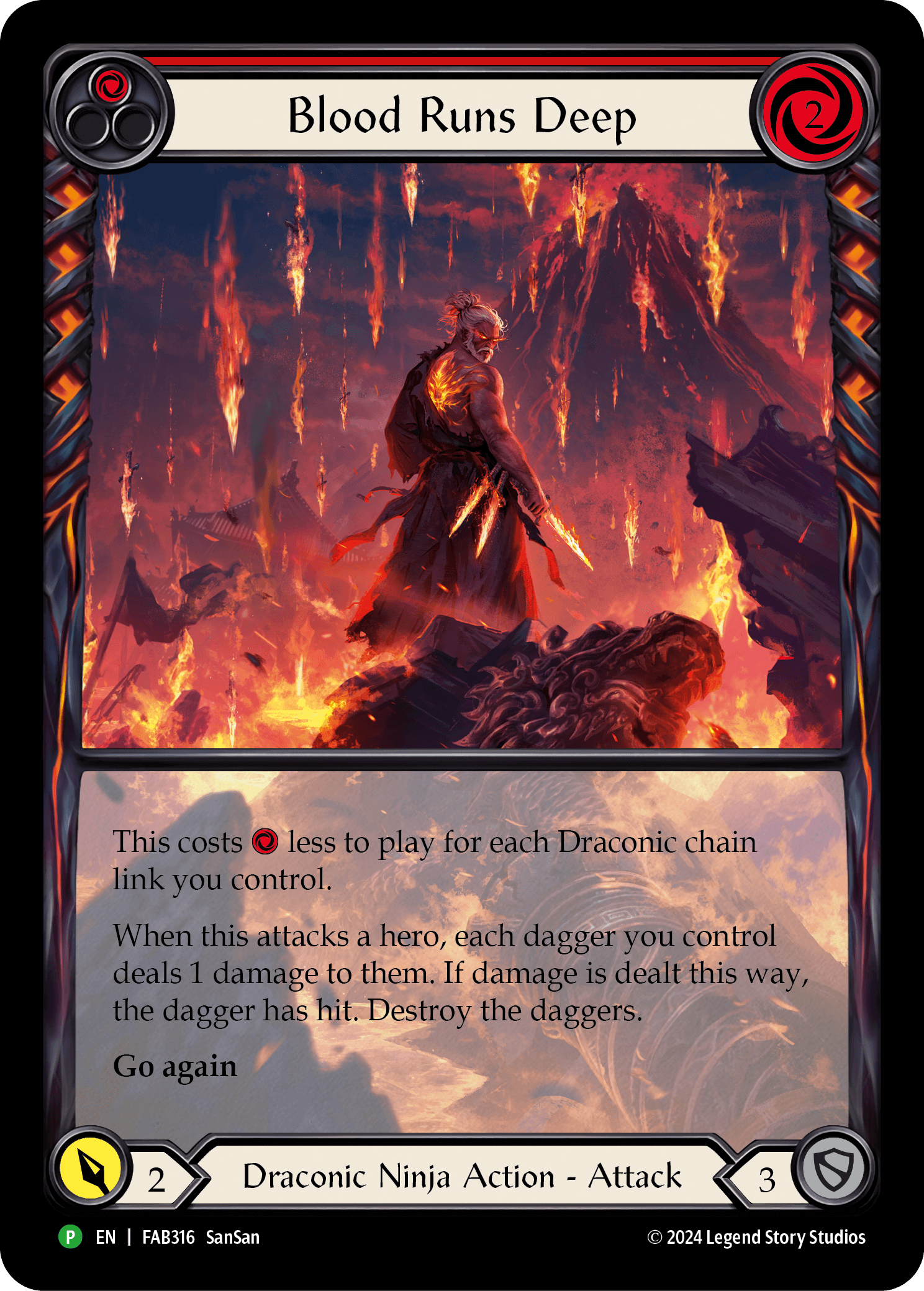 Blood Runs Deep - FAB316 — Flesh and Blood: Promo Cards