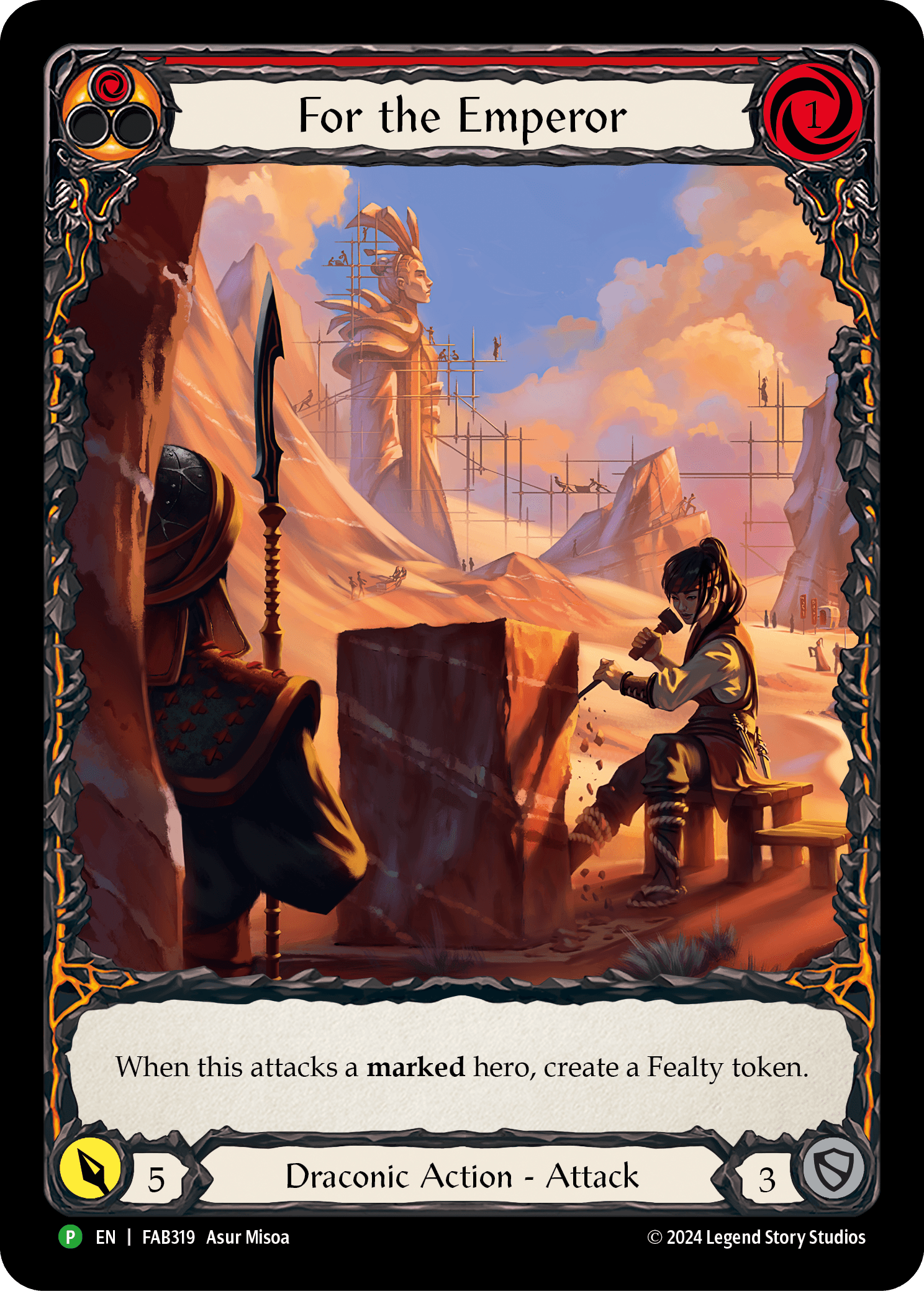 For the Emperor - FAB319 — Flesh and Blood: Promo Cards Flesh and Blood card by Asur Misoa