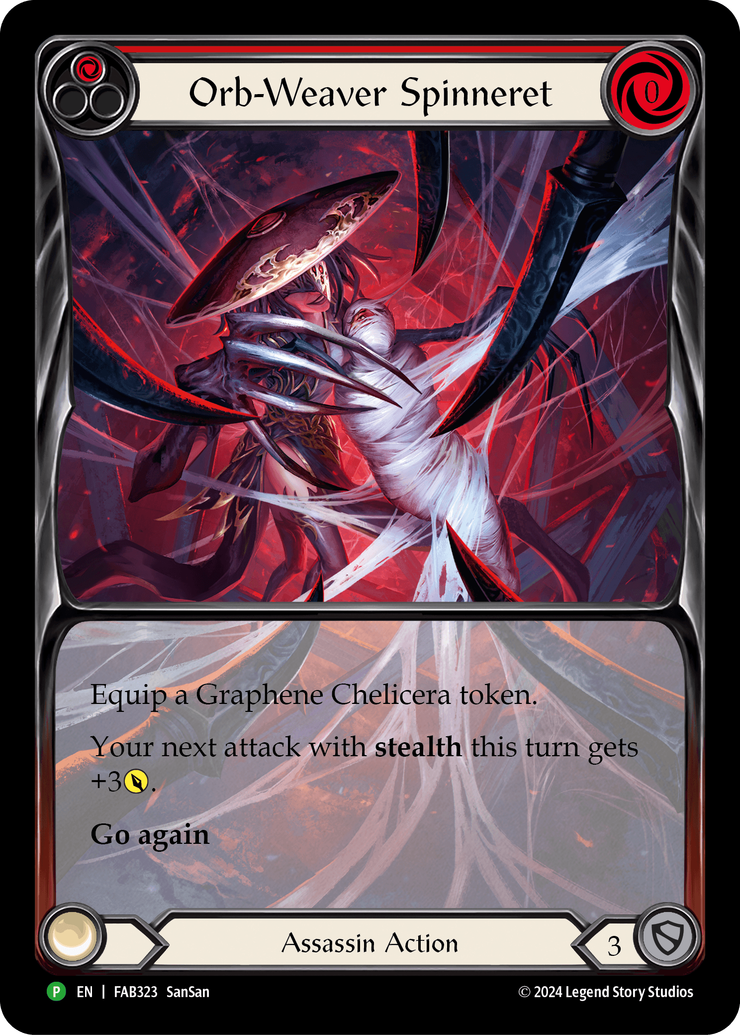Orb-Weaver Spinneret - FAB323 — Flesh and Blood: Promo Cards Flesh and Blood card by SanSan