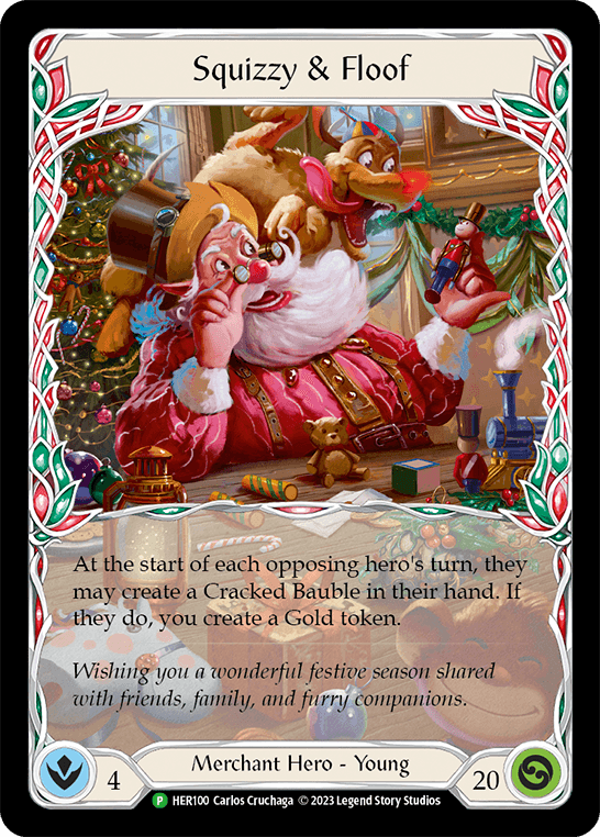 Squizzy & Floof -  HER100 — Flesh and Blood: Promo Cards Flesh and Blood card by Carlos Cruchaga