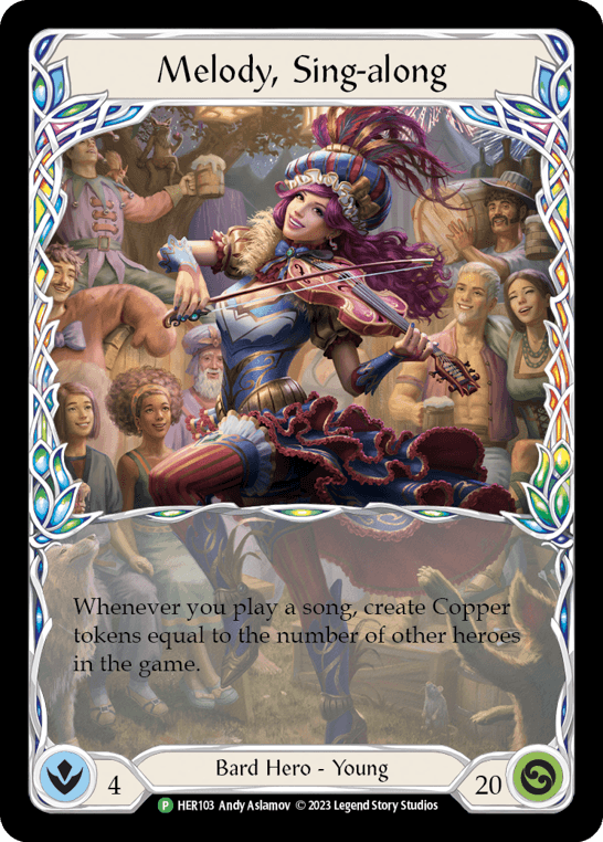 Melody, Sing-along — HER Flesh and Blood card by Andy Aslamov