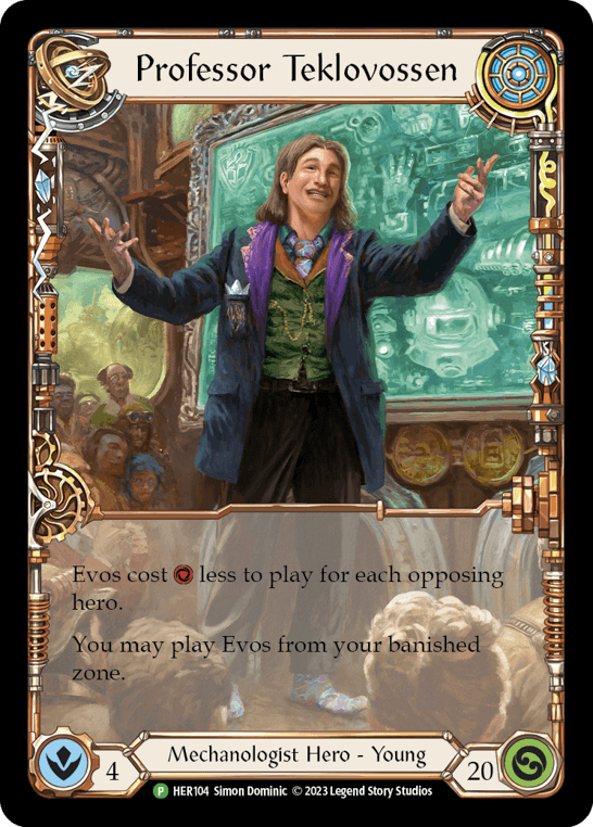 Professor Teklovossen - HER104 — Flesh and Blood: Promo Cards Flesh and Blood card by Simon Dominic