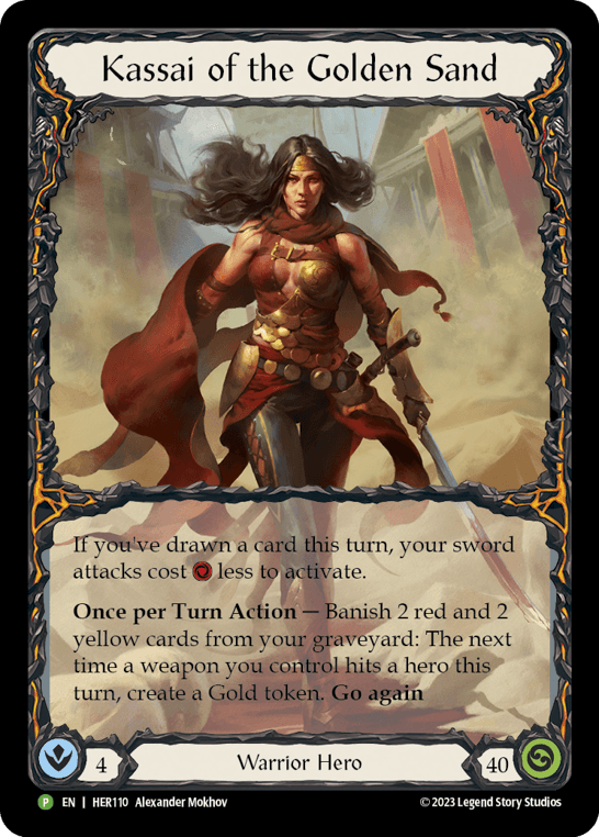 Kassai of the Golden Sand - HER110 — Flesh and Blood: Promo Cards