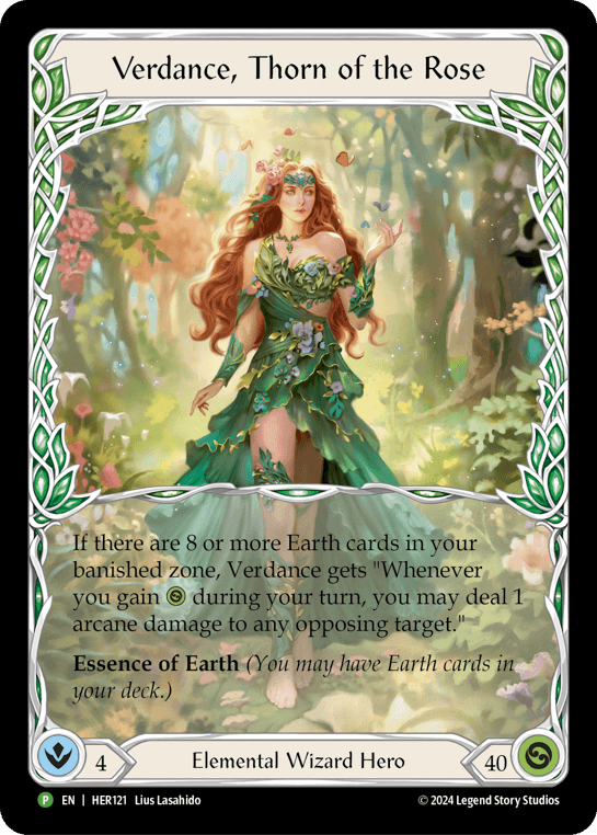 Verdance, Thorn of the Rose — HER Flesh and Blood card by Lius Lasahido