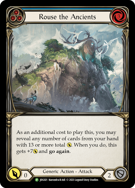 Rouse the Ancients — JDG Flesh and Blood card by Narendra B Adi