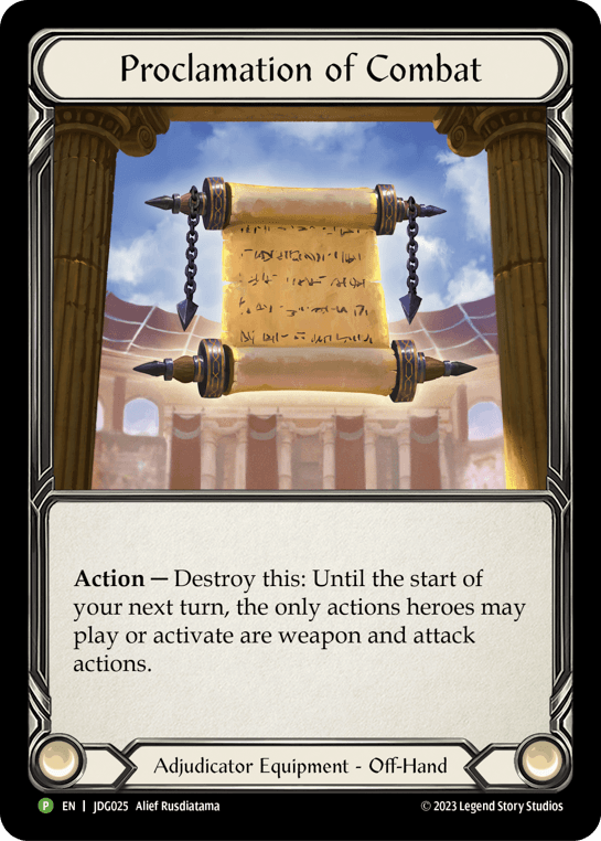Proclamation of Combat