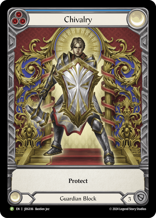 Chivalry - JDG036 — Flesh and Blood: Promo Cards Flesh and Blood card by Bastien Jez