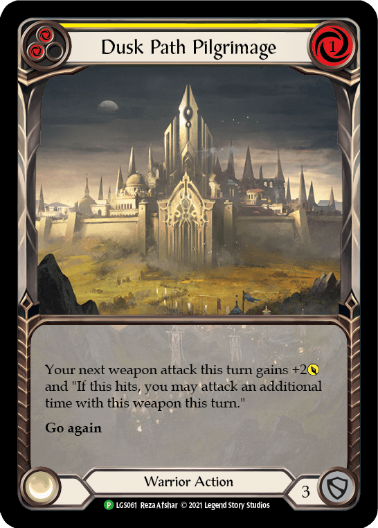 Dusk Path Pilgrimage — LGS Flesh and Blood card by Reza Afshar