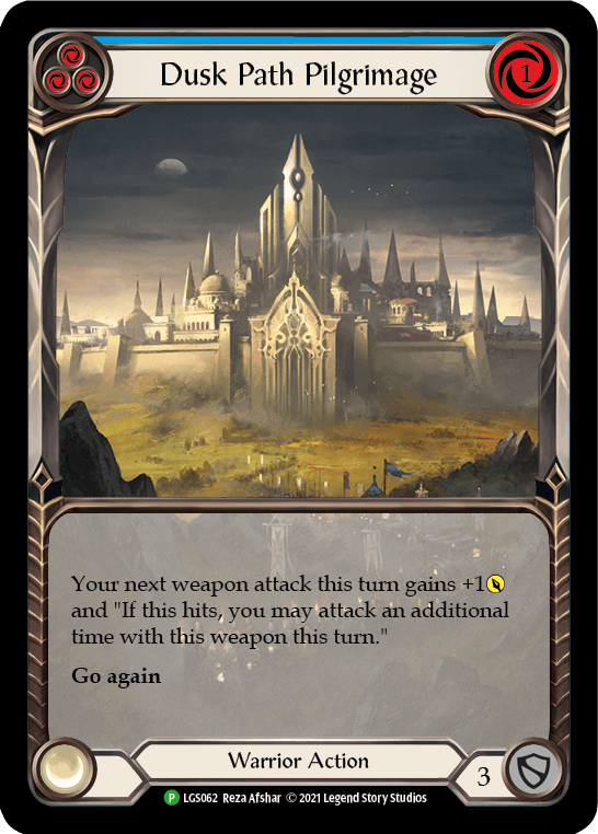 Dusk Path Pilgrimage — LGS Flesh and Blood card by Reza Afshar