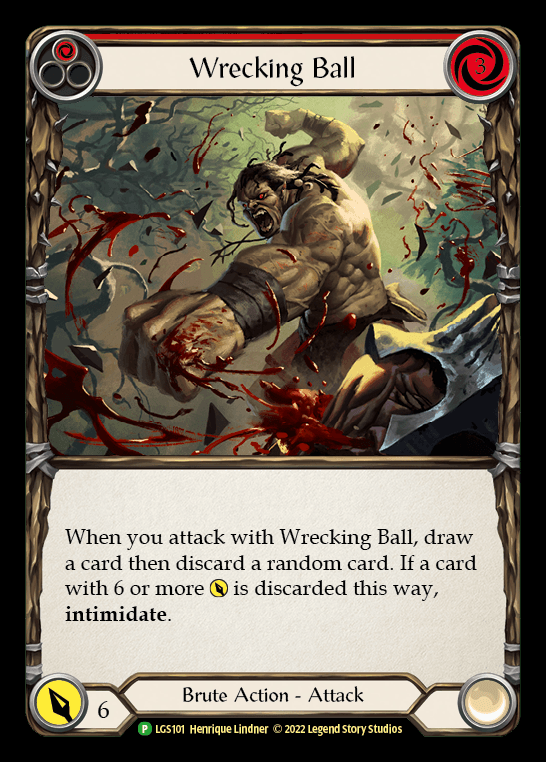 Wrecking Ball — LGS Flesh and Blood card by Henrique Lindner