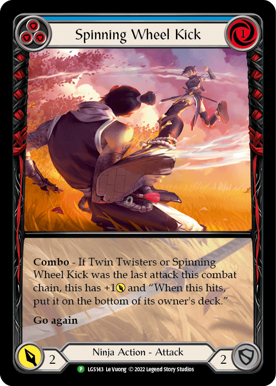 Spinning Wheel Kick — LGS Flesh and Blood card by Le Vuong