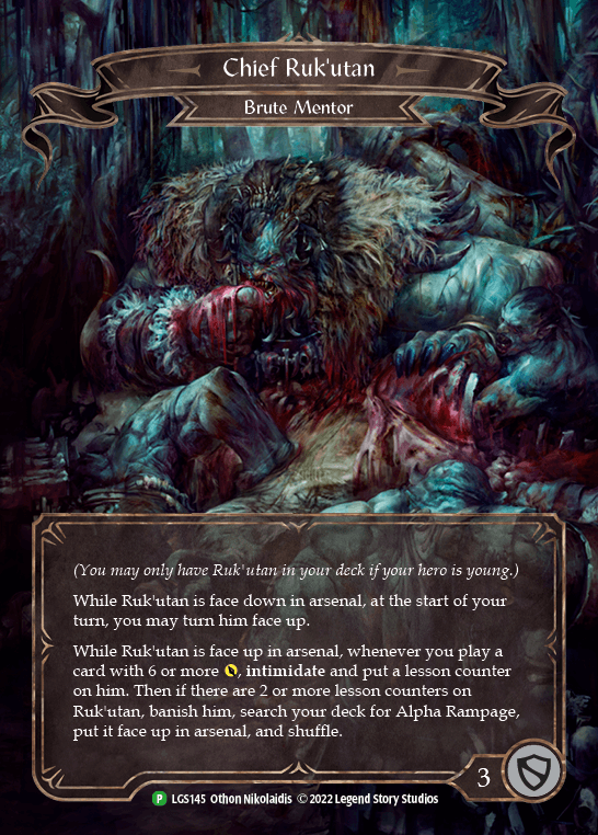 Chief Ruk'utan - LGS145 — Flesh and Blood: Promo Cards Flesh and Blood card by Othon Nikolaidis