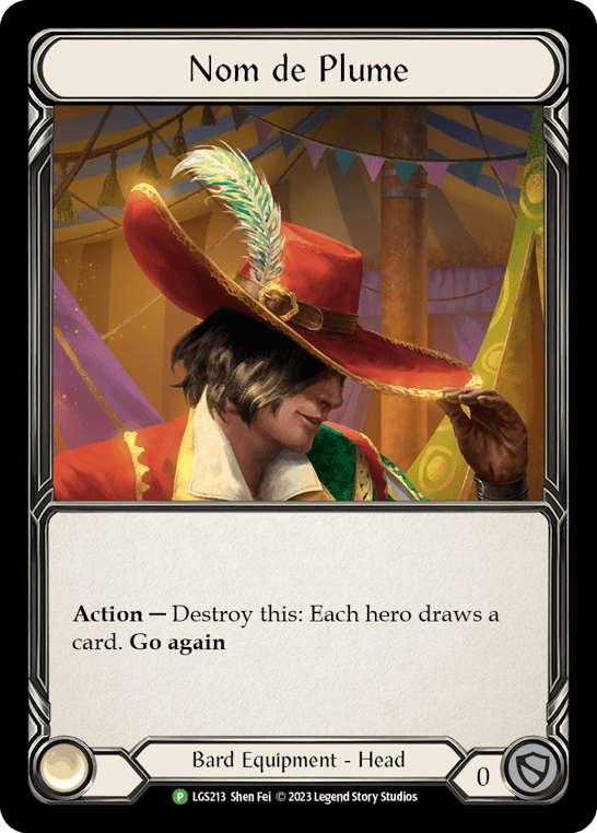 Nom de Plume — LGS Flesh and Blood card by Shen Fei