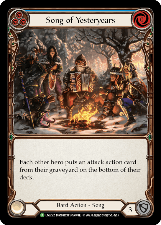 Song of Yesteryears — LGS Flesh and Blood card by Mateusz Wiśniewski