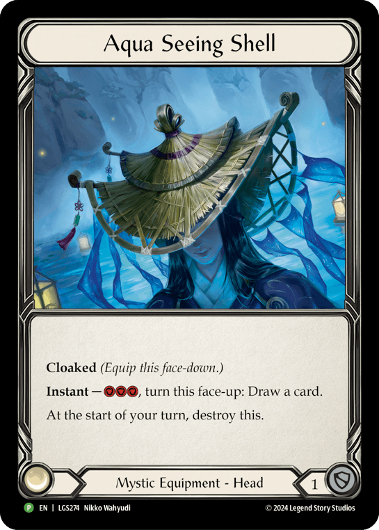 Aqua Seeing Shell - LGS274 — Flesh and Blood: Promo Cards Flesh and Blood card by Nikko Wahyudi